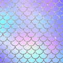 Dark Ombre Mermaid Printed Paper