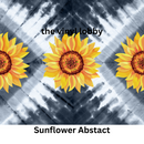 Sunflower Abstract 20oz Skinny Tumbler Printed Paper