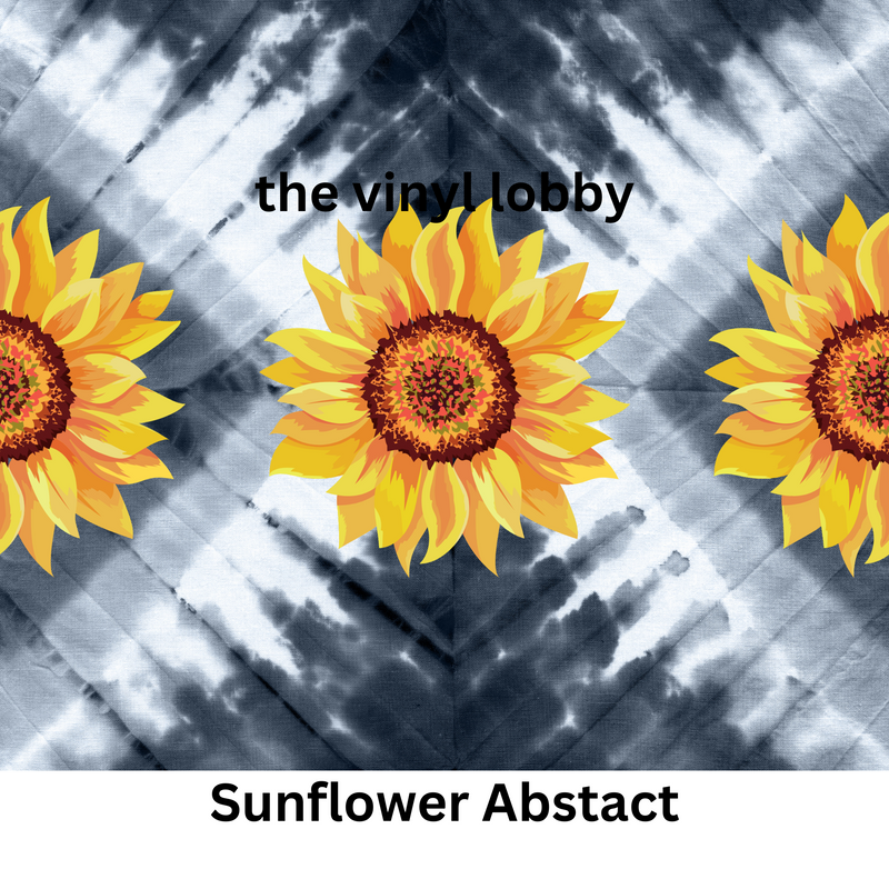 Sunflower Abstract 20oz Skinny Tumbler Printed Paper