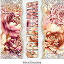 Floral Grandma 20oz Skinny Tumbler Printed Paper