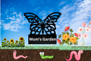 Butterfly Garden Sign 3mm White Acrylic