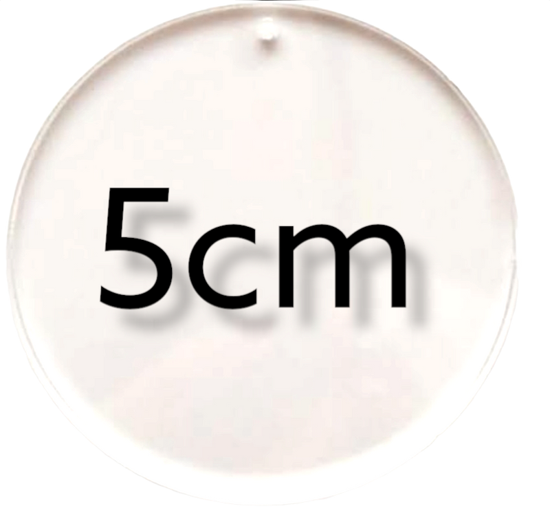 5cm Round Keyring