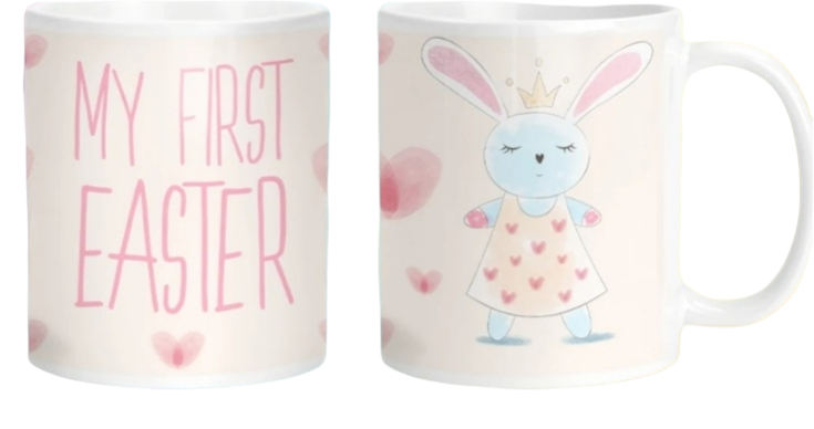 First Easter/Girl  Easter Printed Sublimation Paper for 11oz mug -