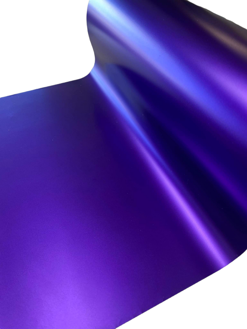 Soft Matte Chrome Permanent Adhesive Vinyl - Purple 30cm x 50cm