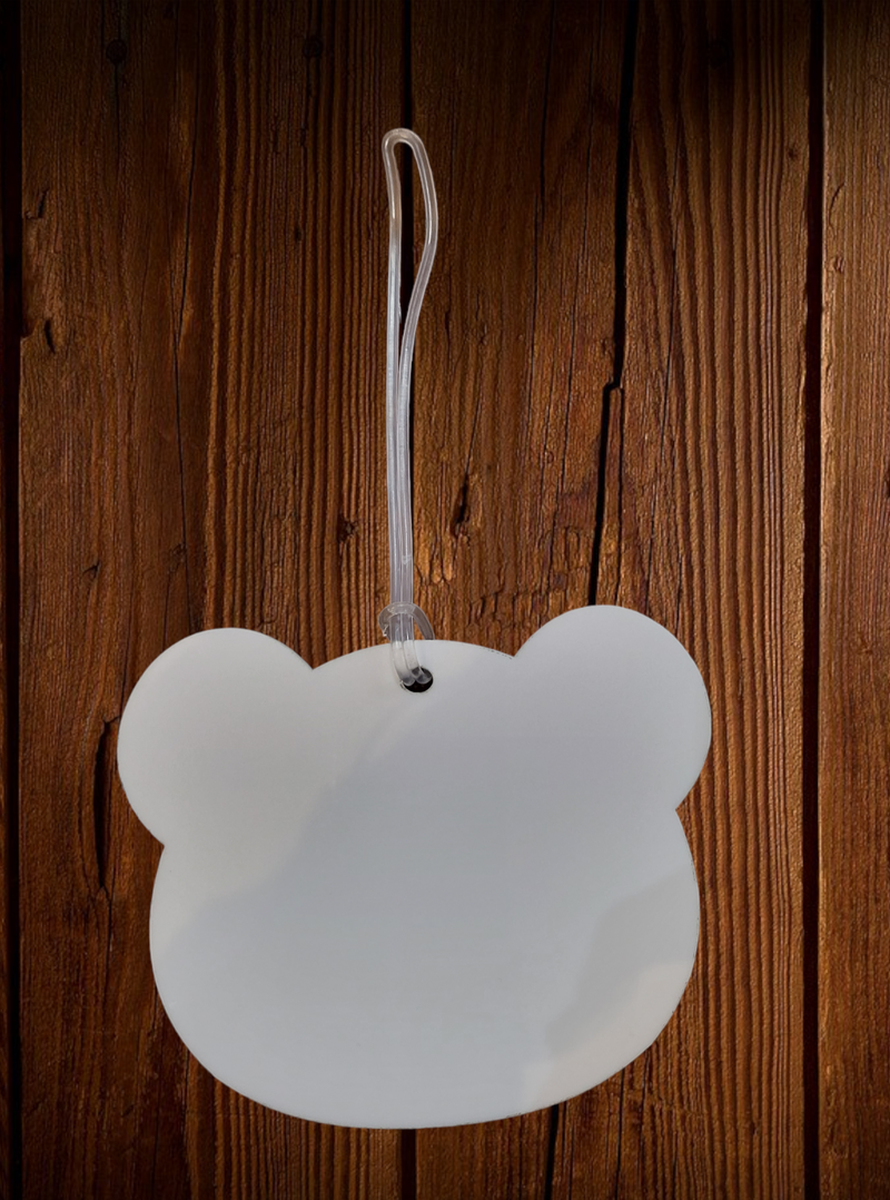 Teddy Bear Hanging Sign with Hanging loop.