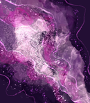 Printed Sublimation Paper for 20oz Skinny Tumblers - Purple Space planet