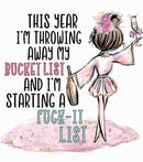 Printed Sublimation Paper for 11oz Mugs - Bucket list