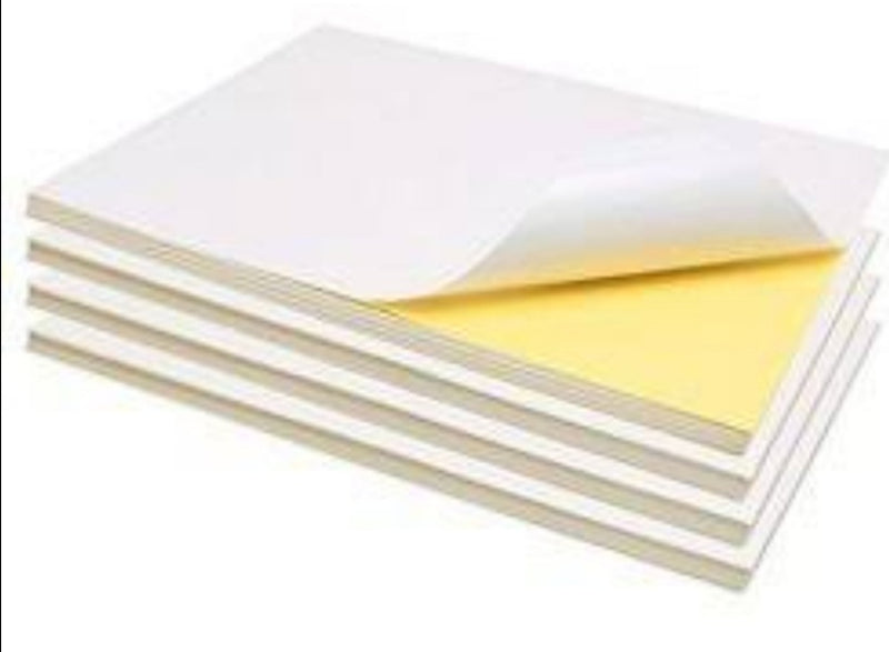 Inkjet Printable Adhesive Gloss Paper 10 per pkt