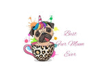 Tea Cup Dog Mum Printed Sublimation Paper for 11oz mug
