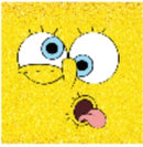 20oz Skinny Tumbler Printed Paper - Yellow Sponge