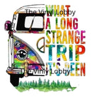 20oz Skinny Tumbler Printed Paper - Strange Trip