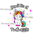 20oz Skinny Tumbler Printed Paper - Don't Be a Twatwaffle