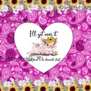 20oz Skinny Tumbler Printed Paper - Funny Pig