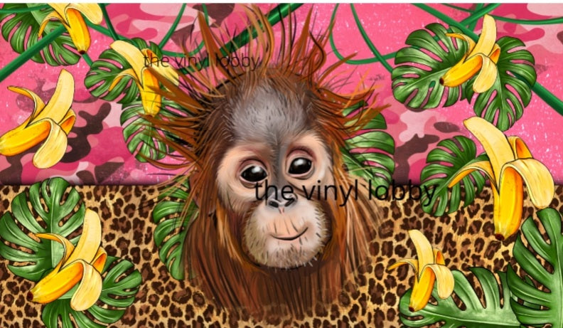 Kids Sippy Cup 12oz Printed Sublimation Paper - Orangutan Baby
