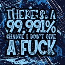 20oz Skinny Tumbler Printed Paper - 99.99% Sure