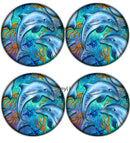 Dolphin Round Coaster Sublimation Prints 4 Per Sheet