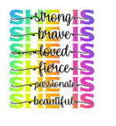 She is Printed Sublimation Paper for 11oz mug