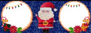 Santa with 2 Photos Printed Sublimation Paper for 11oz and 15oz Mugs