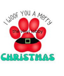 I Woof you a Merry Christmas Printed Sublimation Paper for 11oz mug