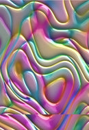 20oz Skinny Tumbler Printed Paper - Colourful Abstract Pattern