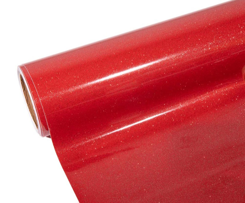 Super Glitter Permanent Adhesive - Red 30cm x 50cm