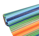 Shimmer Salsa Stripes Glitter Permanent Adhesive Vinyl 30cm x 30cm