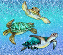 20oz Skinny Tumbler Printed Paper - Sea Turtles