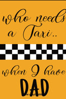 Sublimation Prints for Square Car Air Freshener 2 prints per Sheet - Who needs a taxi