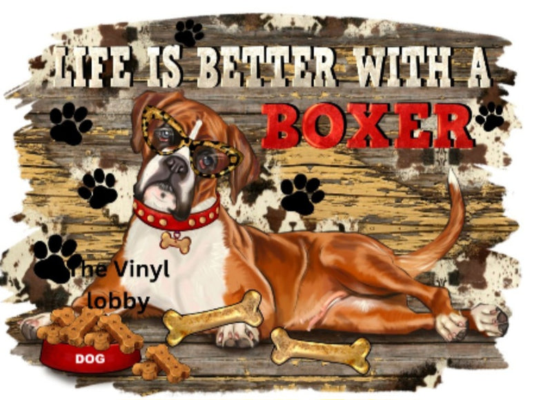 Life is better with a Boxer Sublimation Paper for 11oz mug