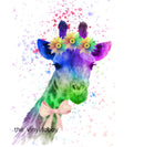 Colourful Giraffe Sublimation Paper for 11oz mug