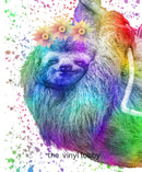 Colourful Sloth Sublimation Paper for 11oz mug