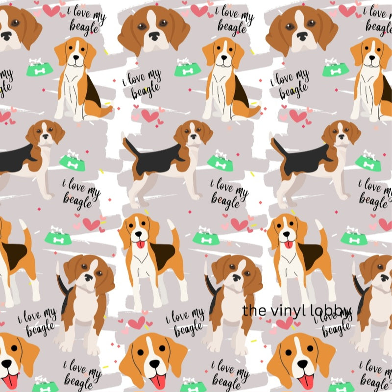 I Love my Beagle 20oz Skinny Tumbler Printed Paper