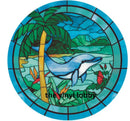 Stained Glass Dolphin Sublimation Paper for 11oz mug
