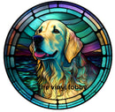 Stained Glass Golden Retriever Sublimation Paper for 11oz mug
