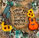 Country Music 20oz Skinny Tumbler Printed Paper