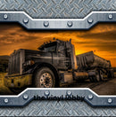 Semi Truck 20oz Skinny Tumbler Printed Paper