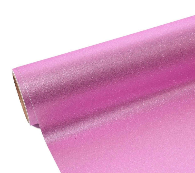 Shimmer Glitter Permanent Adhesive Vinyl Light Pink 30cm x 30cm