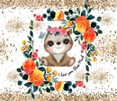 Skinny Tumbler Printed Paper - Baby Sloth I Love You