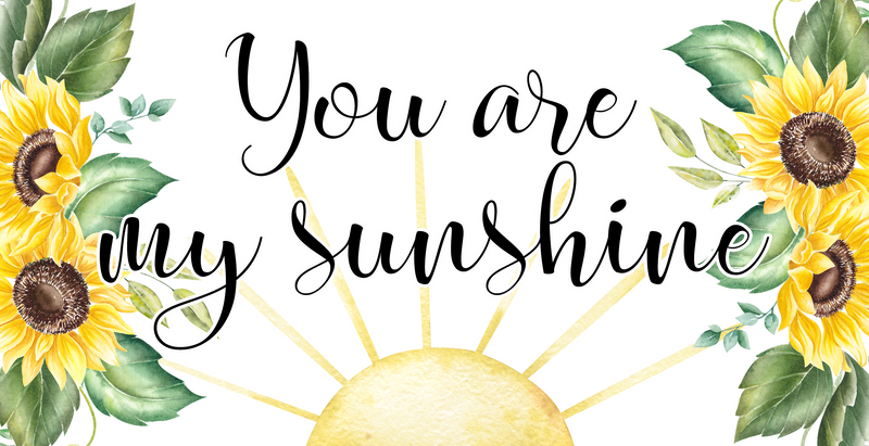 Kids Sippy Cup 12oz Printed Sublimation Paper -  You are my Sunshine