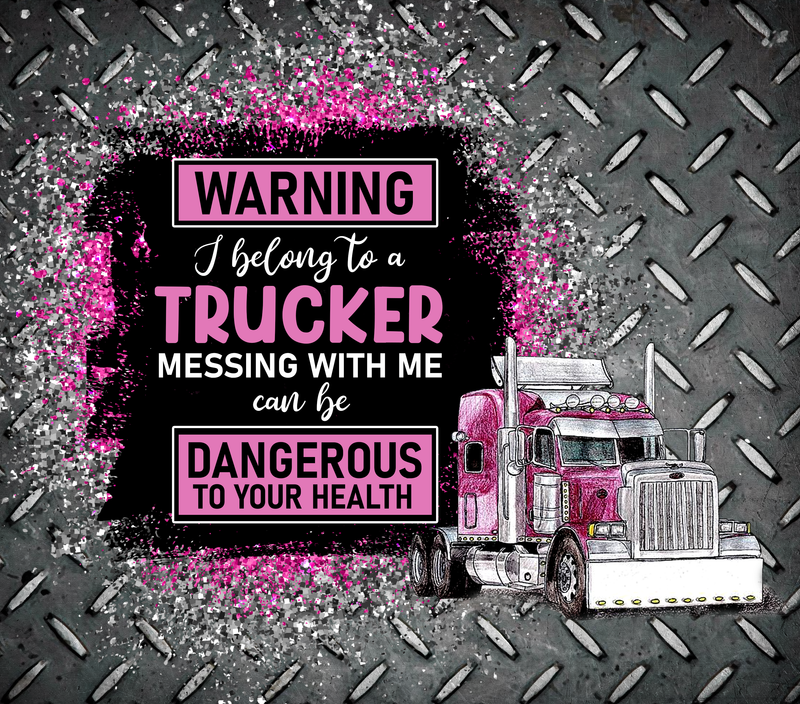Trucker Wife 20oz Skinny Tumbler Printed Paper