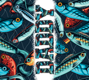 20oz Skinny Tumbler Printed Paper - Daddy Fish