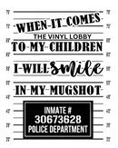 Sublimation Prints for Rectangle Car Air Freshener 2 prints per Sheet - Inmate