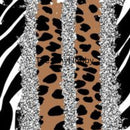 Glitter Leopard Sublimation Print For Credit Card Key Chain Holder