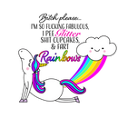 Unicorn- Bitch Printed Sublimation Paper for 11oz mug