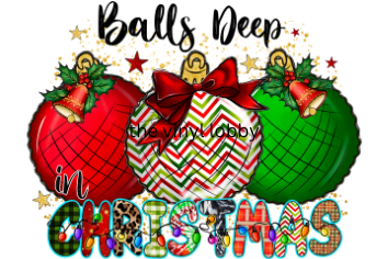 A4 Printed Sublimation Paper - Christmas Balls