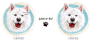 Samoyed Mug Printed Sublimation Paper for 11oz mug
