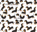 20oz Skinny Tumbler Printed Paper - Dachshund Hearts