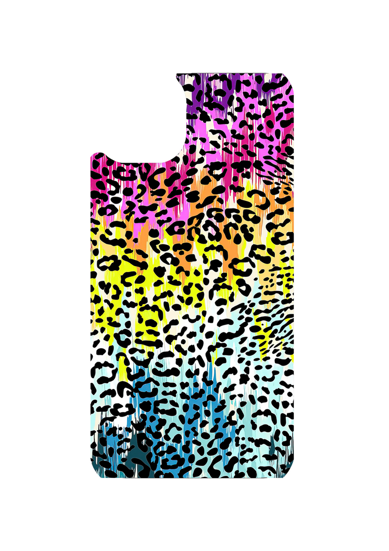 Mobile Phone Case Sublimation Print- Colourful Leopard