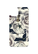 Mobile Phone Case Sublimation Print- Black and White Flowers