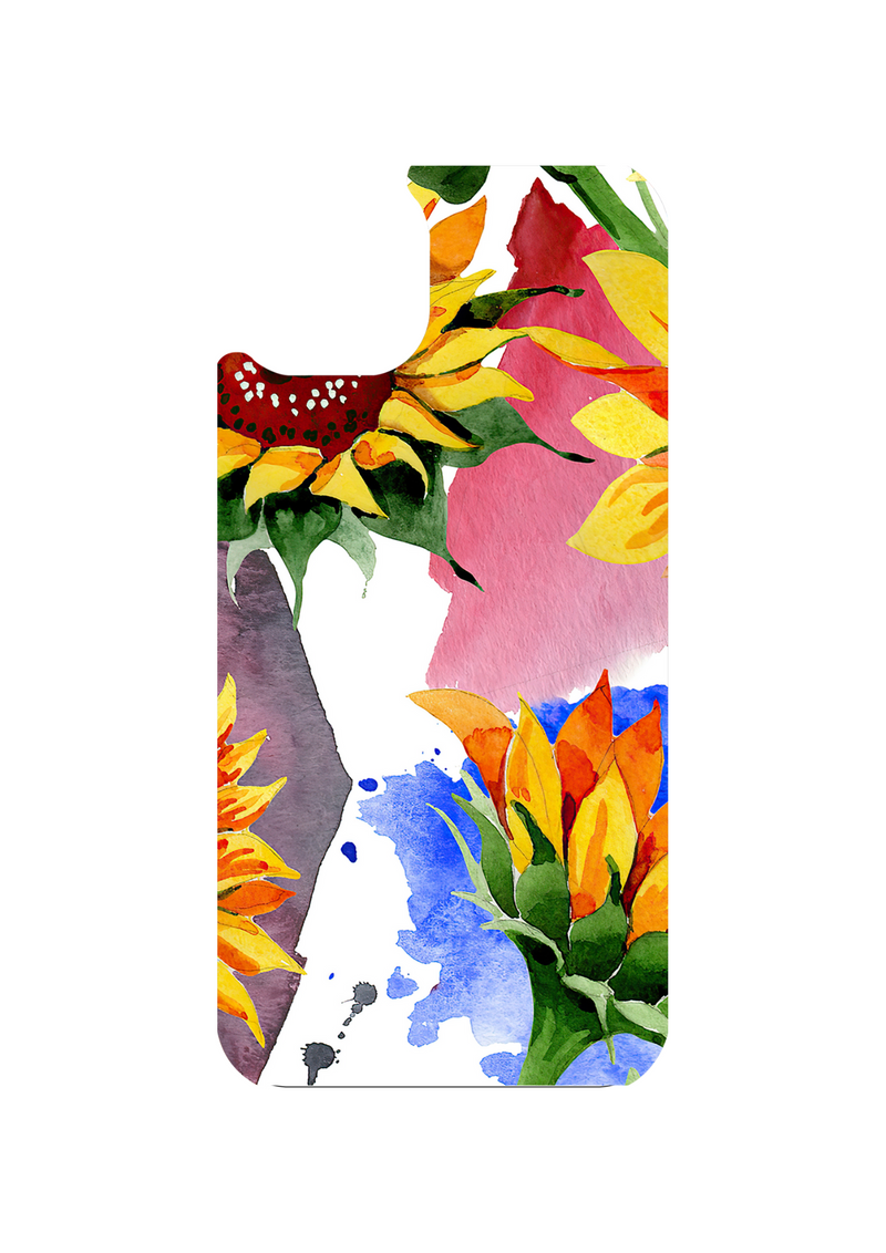 Mobile Phone Case Sublimation Print- Watercolor  Sunflowers